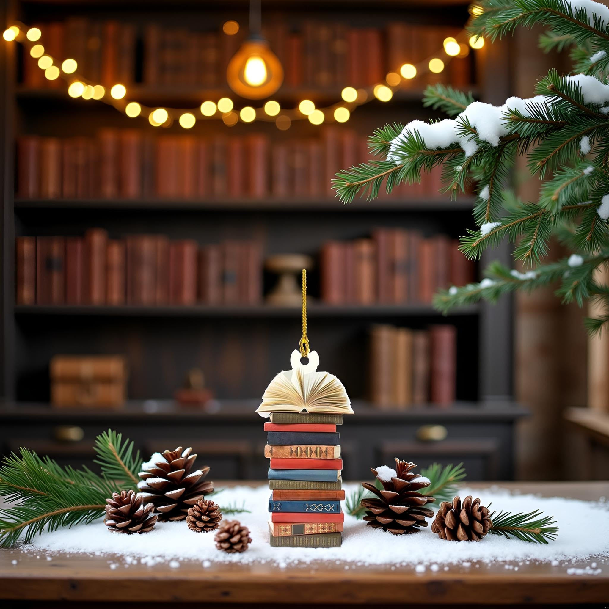 Amazon.co.jp: JJLFreshenersブッククリスマスツリーオーナメント、本